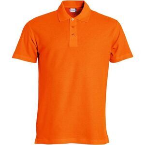 Clique Mens Basic Polo Shirt / Blood Orange